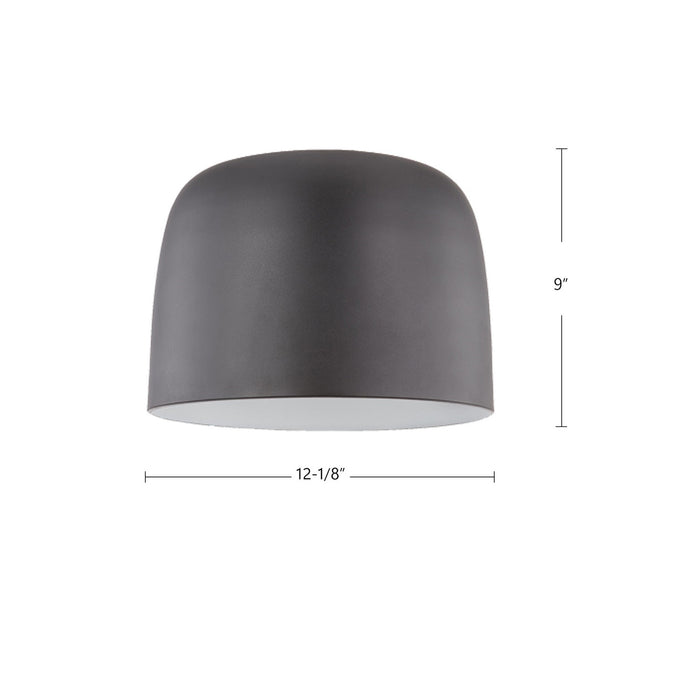 Kuzco Lighting - FM44912-BK/WH - LED Flush Mount - Cayne - Black/White