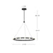 Kuzco Lighting - PD63428-BK - LED Pendant - Rezz - Black