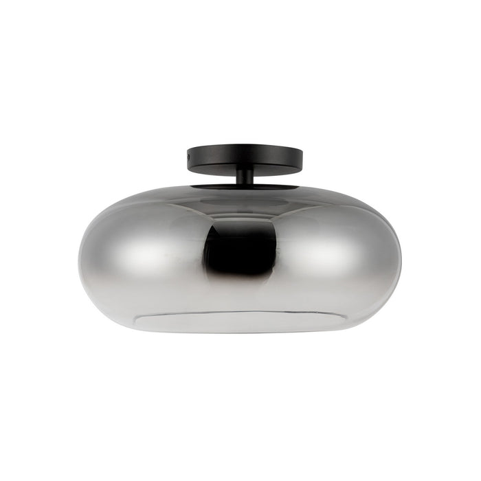 Kuzco Lighting - SF62014-BK/SM - LED Semi-Flush Mount - Trinity - Black/Smoked