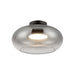 Kuzco Lighting - SF62014-BK/SM - LED Semi-Flush Mount - Trinity - Black/Smoked