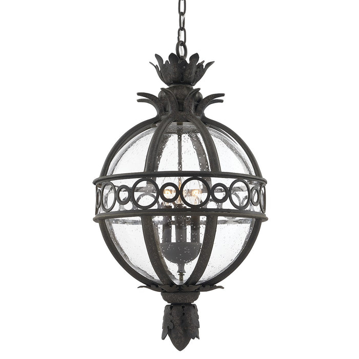 Troy Lighting - F5009-FRN - Four Light Hanging Lantern - Campanile - French Iron