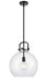 Innovations - 410-1S-BK-14CL - LED Pendant - Newton - Matte Black