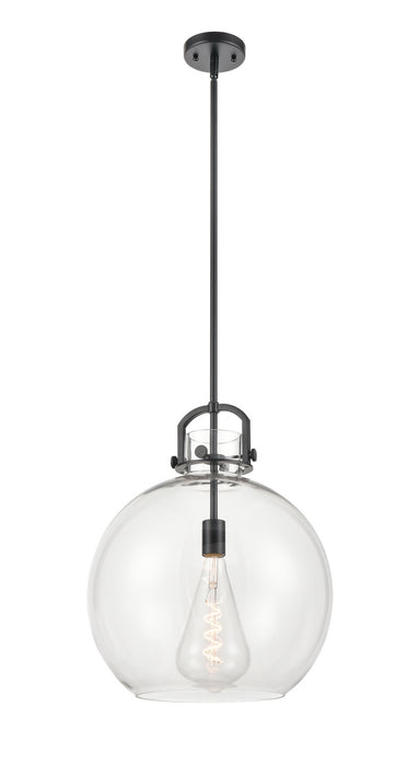 Innovations - 410-1S-BK-16CL - LED Pendant - Newton - Matte Black