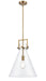 Innovations - 411-1S-BB-14CL - LED Pendant - Newton - Brushed Brass