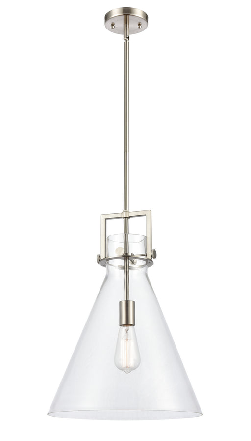 Innovations - 411-1S-SN-14CL-LED - LED Pendant - Newton - Brushed Satin Nickel