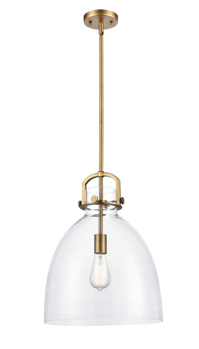 Innovations - 412-1S-BB-14CL - LED Pendant - Newton - Brushed Brass