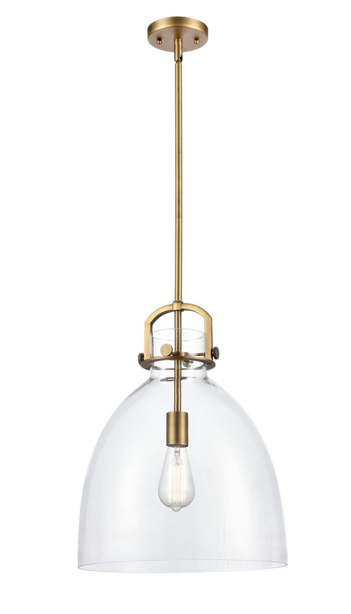 Innovations - 412-1S-BB-14CL-LED - LED Pendant - Newton - Brushed Brass