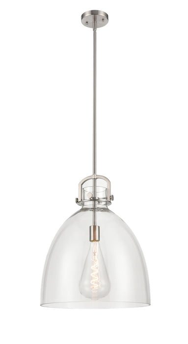 Innovations - 412-1S-SN-16CL - LED Pendant - Newton - Brushed Satin Nickel