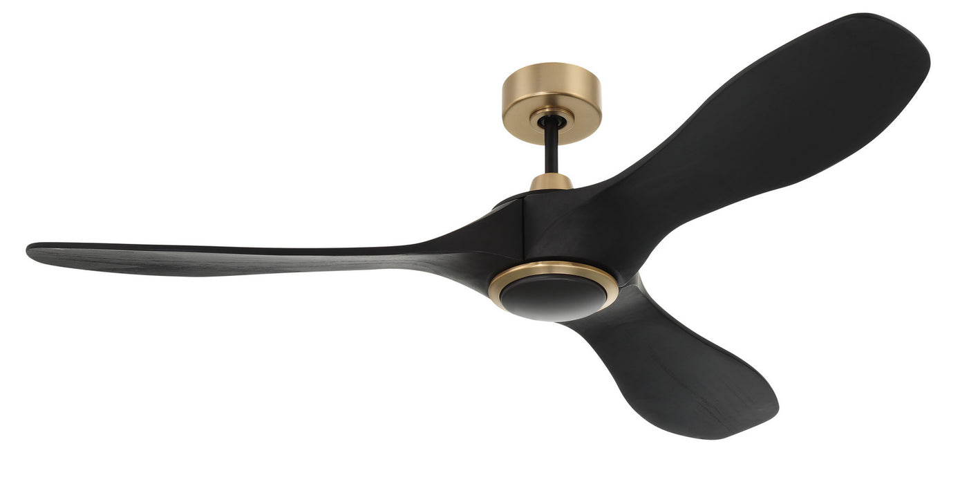 Craftmade - EVY60FBSB3-NWF - 60" Ceiling Fan - Envy 60" Ceiling fan, no Wifi - Flat Black/Satin Brass