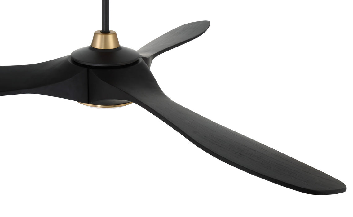 Craftmade - EVY60FBSB3-NWF - 60" Ceiling Fan - Envy 60" Ceiling fan, no Wifi - Flat Black/Satin Brass