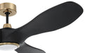 Craftmade - EVY60FBSB3-NWF - 60" Ceiling Fan - Envy 60" Ceiling fan, no Wifi - Flat Black/Satin Brass