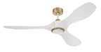 Craftmade - EVY60WSB3-NWF - 60" Ceiling Fan - Envy 60" Ceiling fan, no Wifi - White/Satin Brass