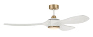 Craftmade - EVY60WSB3-NWF - 60" Ceiling Fan - Envy 60" Ceiling fan, no Wifi - White/Satin Brass