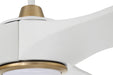 Craftmade - EVY60WSB3-NWF - 60" Ceiling Fan - Envy 60" Ceiling fan, no Wifi - White/Satin Brass
