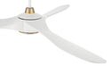 Craftmade - EVY60WSB3-NWF - 60" Ceiling Fan - Envy 60" Ceiling fan, no Wifi - White/Satin Brass