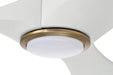 Craftmade - EVY60WSB3-NWF - 60" Ceiling Fan - Envy 60" Ceiling fan, no Wifi - White/Satin Brass