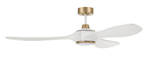 Craftmade - EVY60WSB3-NWF - 60" Ceiling Fan - Envy 60" Ceiling fan, no Wifi - White/Satin Brass