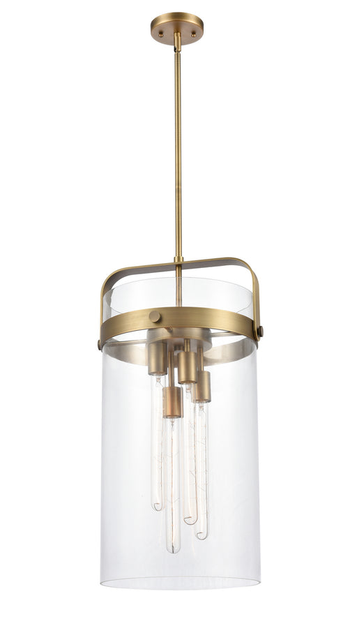 Innovations - 413-4S-BB-12CL-LED - LED Pendant - Restoration - Brushed Brass