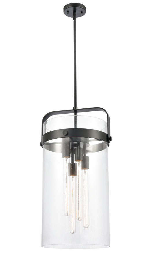 Innovations - 413-4S-BK-12CL-LED - LED Pendant - Restoration - Matte Black