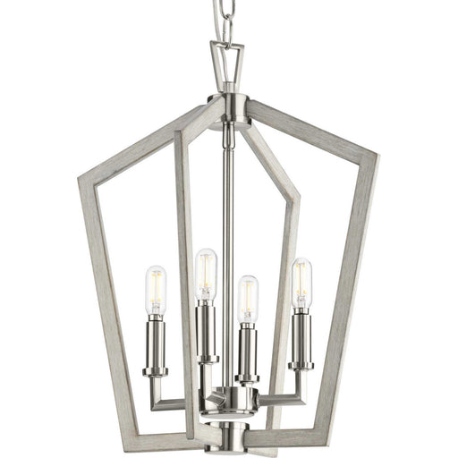 Galloway Four Light Foyer Pendant Brushed Nickel