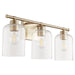 Quorum - 5374-3-80 - Three Light Vanity - Tribute - Aged Brass