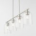 Quorum - 6574-4-65 - Four Light Linear Chandelier - Tribute - Satin Nickel