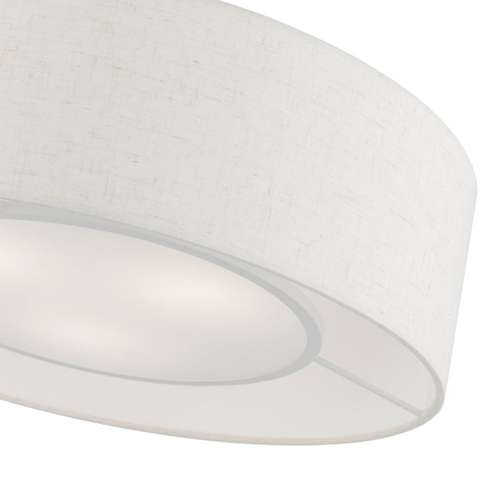 Livex Lighting - 40143-92 - Three Light Semi-Flush Mount - Ellsworth - English Bronze