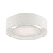Livex Lighting - 40144-91 - Four Light Semi-Flush Mount - Ellsworth - Brushed Nickel w/Shiny White