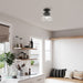 Livex Lighting - 41291-04 - One Light Semi-Flush Mount - Avondale - Black