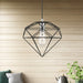 Livex Lighting - 49152-68 - One Light Pendant - Knox - Shiny Black w/Polished Chrome