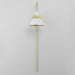Maxim - 12041WTSBR - One Light Wall Sconce - Dawn - White/Satin Brass