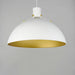 Maxim - 12048WTSBR - One Light Pendant - Dawn - White/Satin Brass
