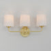 Maxim - 12093SWSBR - Three Light Bath Vanity - Bristol - Satin Brass