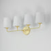 Maxim - 12094SWSBR - Four Light Bath Vanity - Bristol - Satin Brass