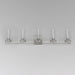 Maxim - 12405CLSN - Five Light Bath Vanity - Pinn - Satin Nickel