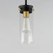 Maxim - 12406CLBKSBR - One Light Mini Pendant - Pinn - Black / Satin Brass
