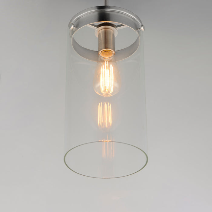 Maxim - 12408CLSN - One Light Pendant - Pinn - Satin Nickel
