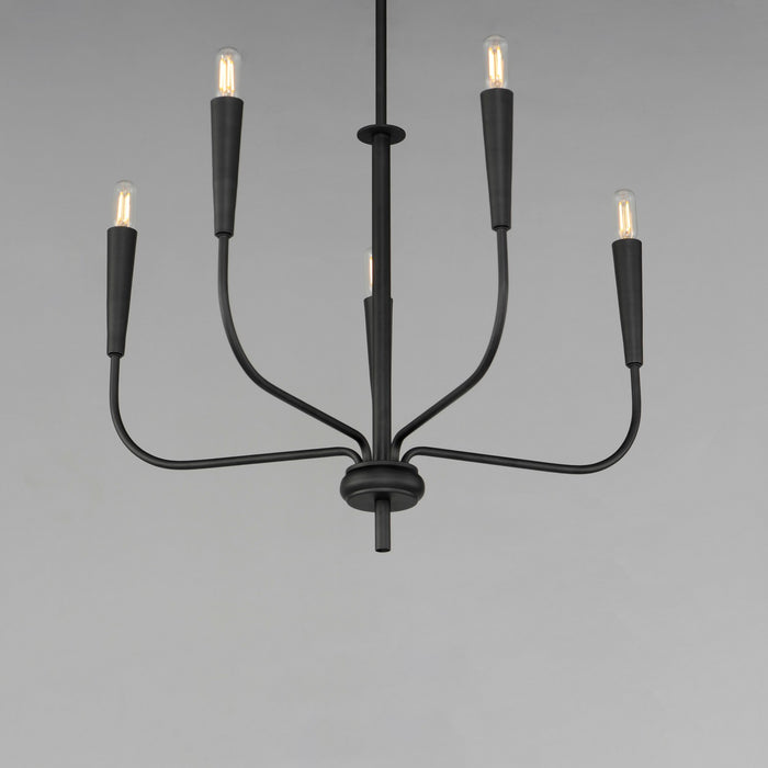 Maxim - 24815BK - Five Light Chandelier - Vela - Black