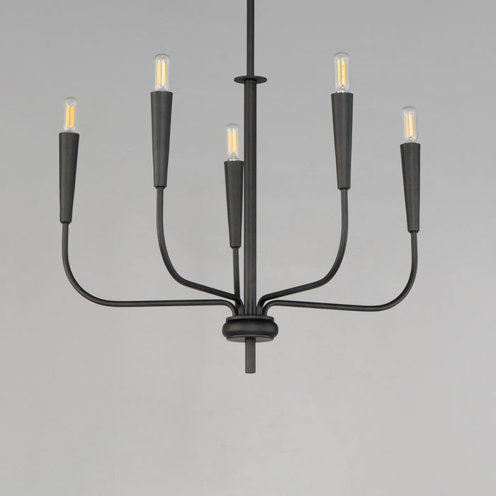 Maxim - 24815BK - Five Light Chandelier - Vela - Black