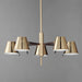 Maxim - 25175DBZHR - LED Chandelier - Carlo - Dark Bronze, Leather, Heritage Brass
