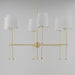 Maxim - 32366WTSBR - Six Light Chandelier - Huntington - Satin Brass
