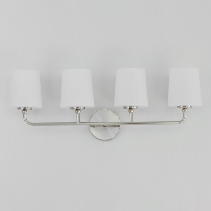 Maxim - 12094SWSN - Four Light Bath Vanity - Bristol - Satin Nickel