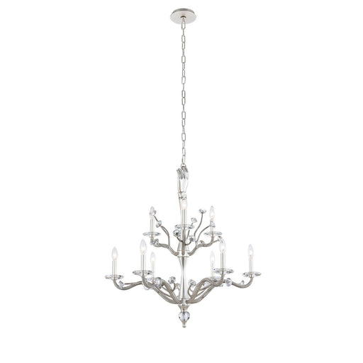 Venus Nine Light Chandelier Pewter