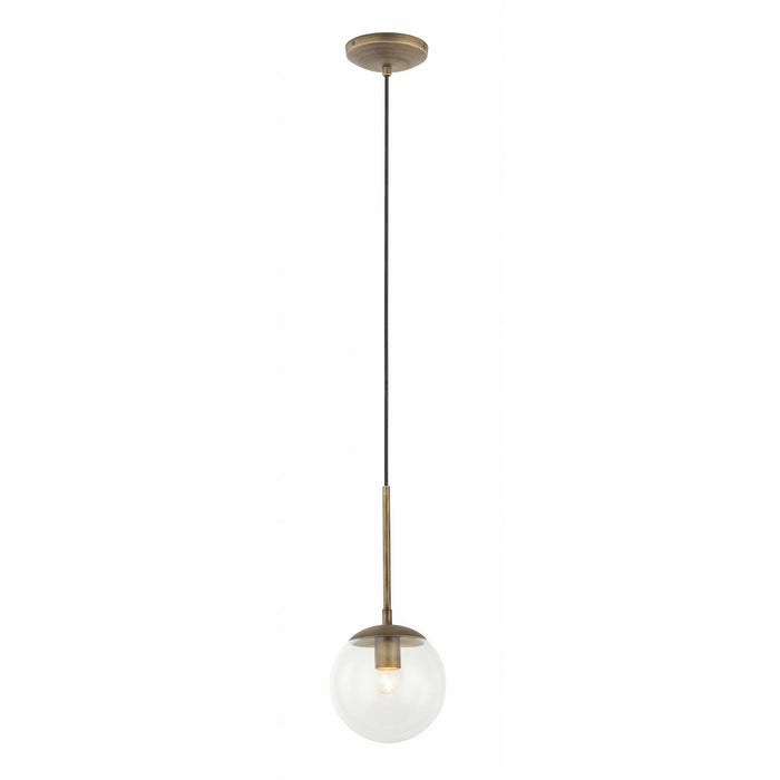 Varaluz - 612740 - One Light Mini Pendant - Mid-Century - Antique Brass