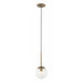 Varaluz - 612740 - One Light Mini Pendant - Mid-Century - Antique Brass
