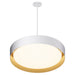 ET2 - E51015-WTGLD - LED Pendant - Echo - White/Gold