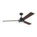 Generation Lighting - 3JVR58MBKD - 58 Inch  Ceiling Fan - Jovie - Midnight Black