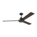Generation Lighting - 3JVR58MBKD - 58 Inch  Ceiling Fan - Jovie - Midnight Black