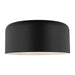 Visual Comfort Studio - 7705401-112 - One Light Flush Mount - Malone - Midnight Black