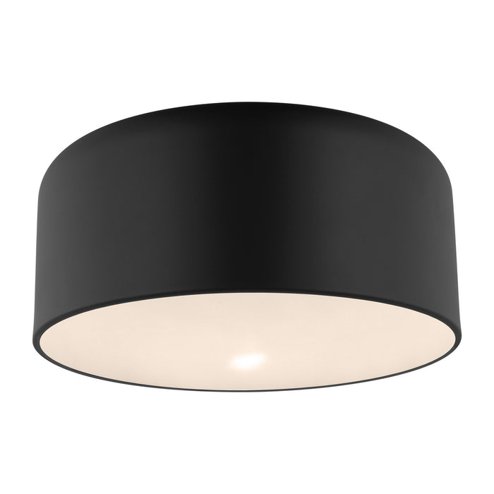 Visual Comfort Studio - 7705401-112 - One Light Flush Mount - Malone - Midnight Black